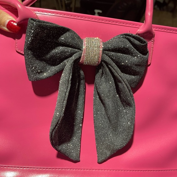 Outward hound pet carrier puppy purse bag pink sparkly bling bow - Picture 7 of 15